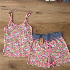 Natural Life Waffle Pajamas Set  *NEW SMALL